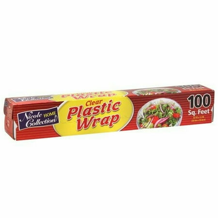 Nicole Home Collection Plastic Wrap For Food Clear Press and Seal 250 Sq Feet