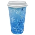 thumbnail image 1 of Nicole Home Collection Snowflake Hot & Cold Cup With Lid, ,16 Oz, Blue& White, 16 Ct, 1 of 2