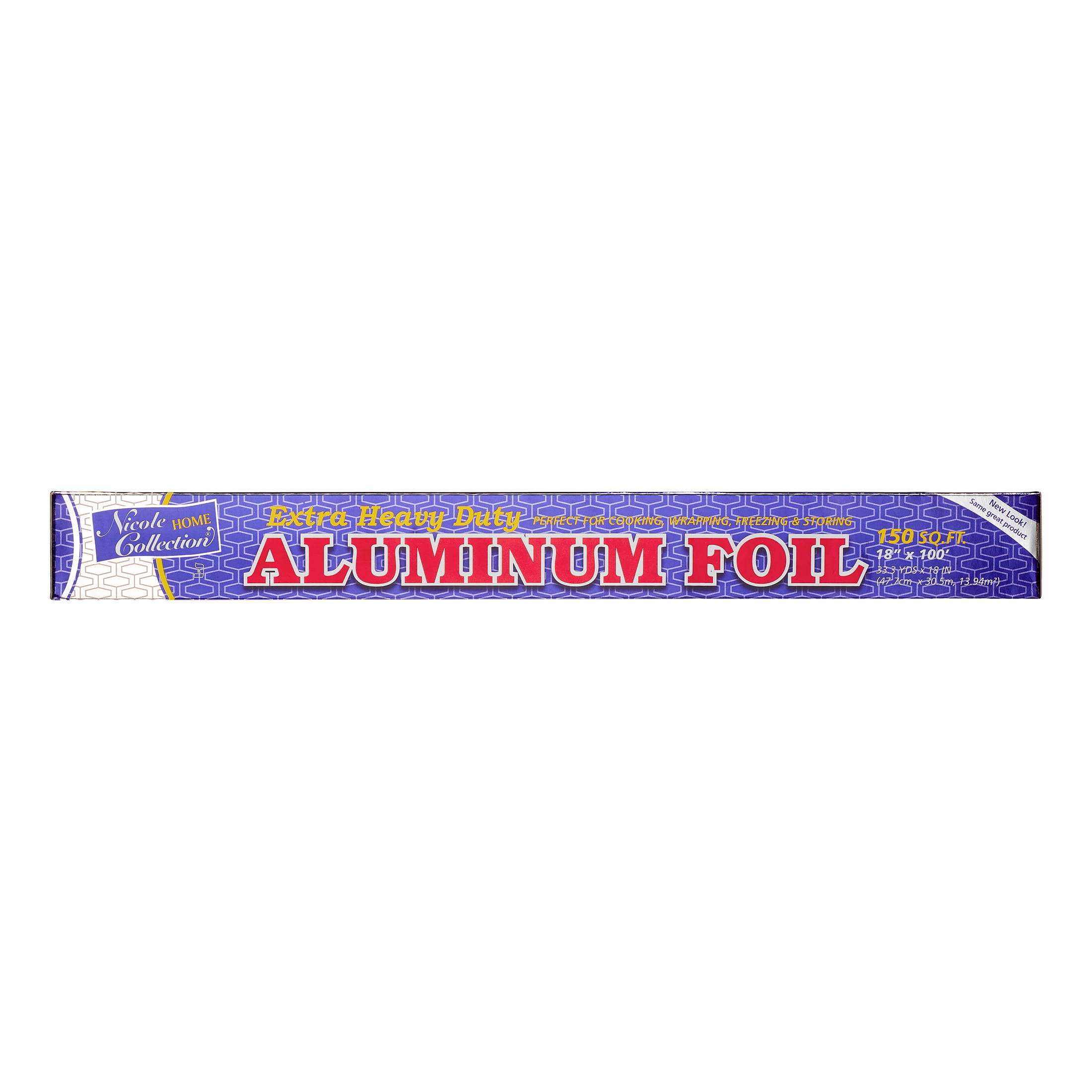 Nicole Home Collection Standard Aluminum Foil, 18", 150 Sq Ft ,1 Ct