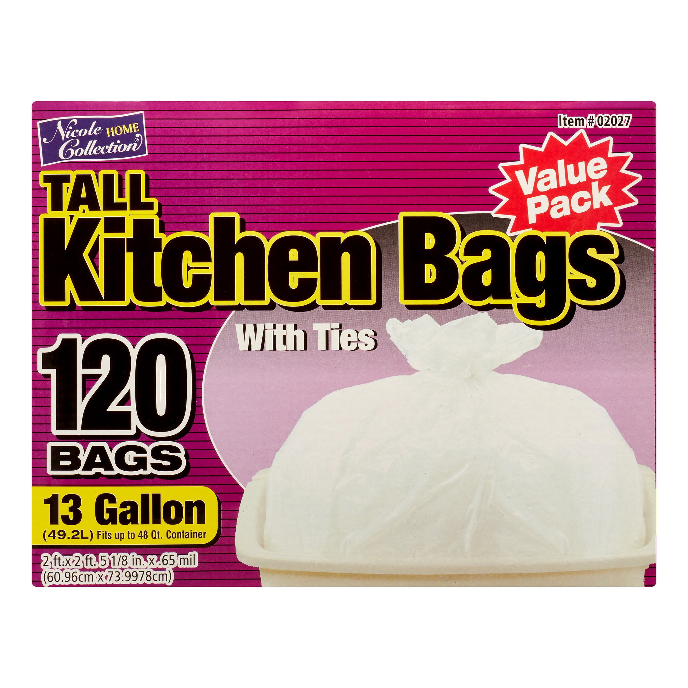 https://i5.walmartimages.com/seo/Nicole-Home-Collection-Tall-Kitchen-Trash-Bags-with-Ties-13-Gallon-White-120-Ct_38c2ce6a-34e2-495c-9455-7246ca811e4c_1.df3ece506934e6d199f7b3360feacf61.jpeg