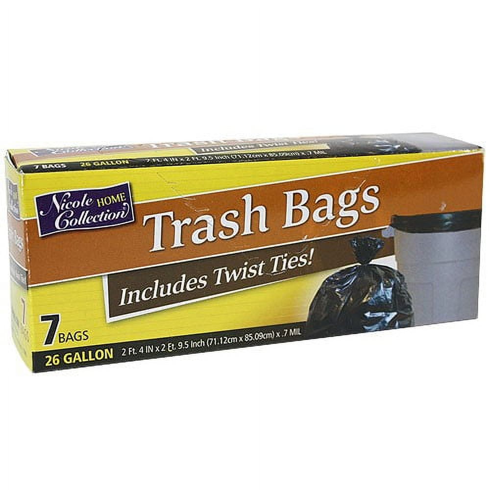 Plasticplace 95-Gallons Black Plastic Can Twist Tie Trash Bag (15-Count) in  the Trash Bags department at