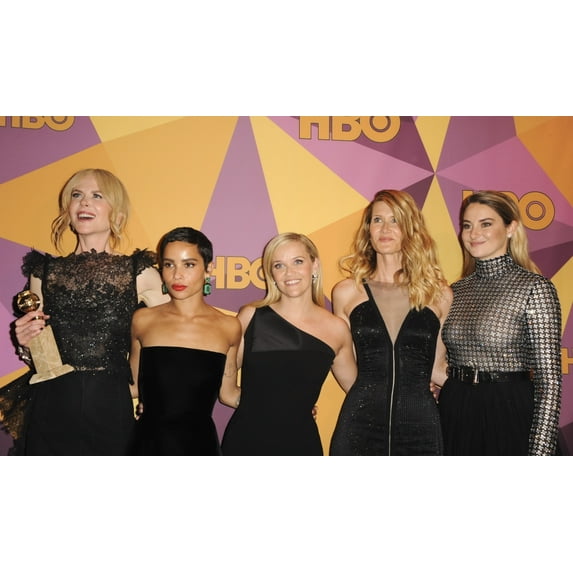 Nicole Kidman Zoe Kravitz Reese Witherspoon Laura Dern Shailene Woodley At Arrivals For Hbo'S Golden Globe Awards