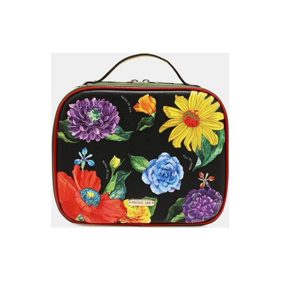 Nicole Lee USA Printed Handbag with Three Pouches