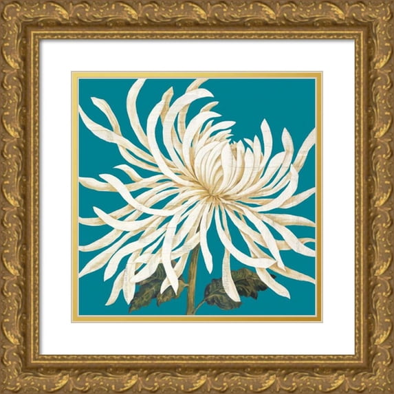 Nicole, Lily 15x15 Gold Ornate Wood Framed with Double Matting Museum Art Print Titled - Mums The Word I