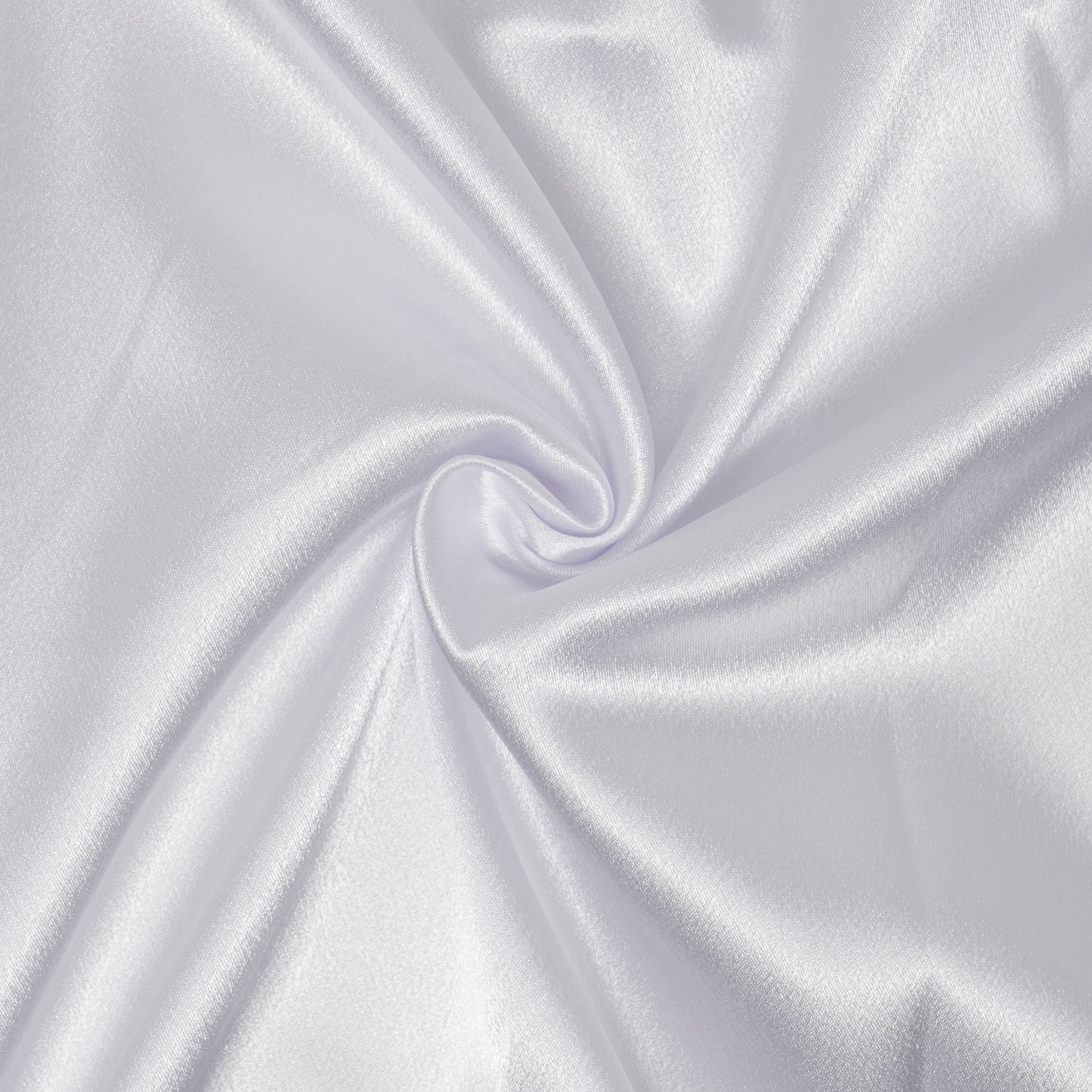 Stitch & Sparkle 100% Polyester, Sewing & Craft, Apparel Fabric, Charmeuse Solid White , Cut By Yard