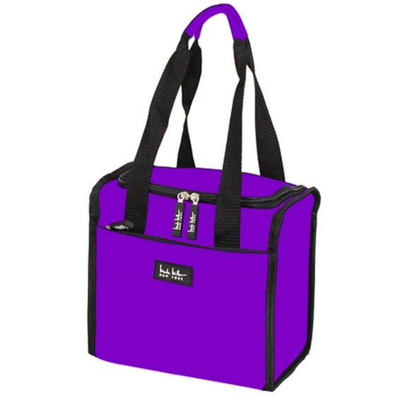 Nicole Miller 11" Insulated Lunch Box Portable Cooler Bag - Purple