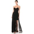 thumbnail image 1 of Nicole Miller Artelier BLACK Chiffon Strapless Gown, US 8, 1 of 7