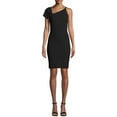 thumbnail image 1 of Nicole Miller Artelier BLACK Heavy Jersey One Shoulder Mini Dress, US 6, 1 of 6