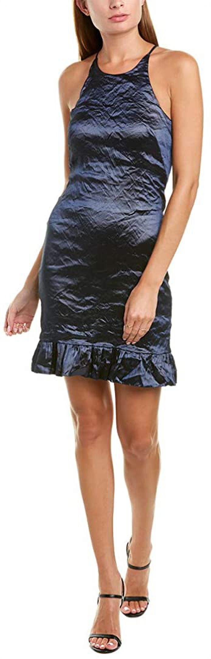 Nicole Miller Artelier NAVY Solid Techno Metal Racerback Dress, US 6 -  Walmart.com