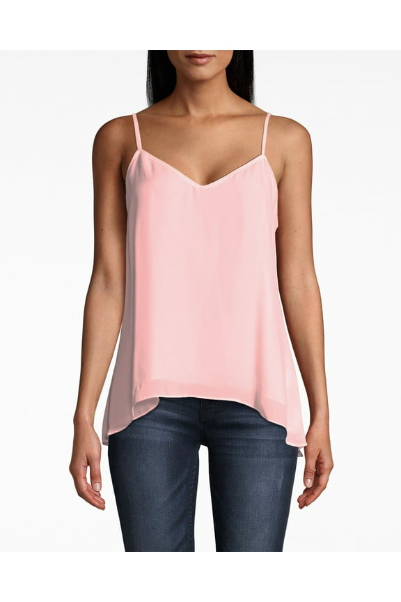 Artelier PEACH DAIQUIRI Silk Blend High-Low Camisole, US Small