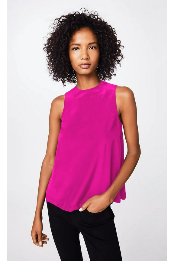 Artelier VERY BERRY Solid Silk Blend Tank, US Large