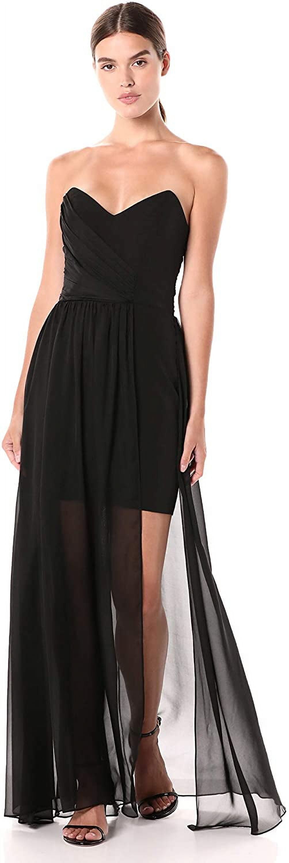 Nicole Miller BLACK Women's Strapless Gown Formal Dress, US Nicole Miller BLACK Women's Strapless Gown Formal Dress, US