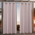 thumbnail image 1 of Nicole Miller Canvas Indoor/Outdoor Grommet Top Curtain Panel Pair, 54"x108", Blush, 1 of 10