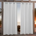 thumbnail image 1 of Nicole Miller Canvas Indoor/Outdoor Grommet Top Curtain Panel Pair, 54"x96", Winter, 1 of 10