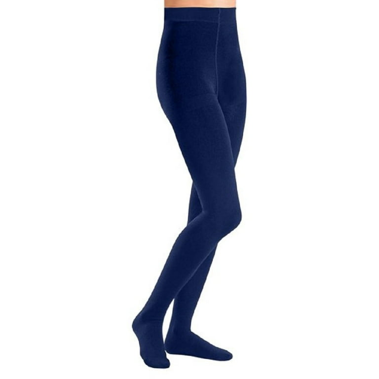 Nicole Miller Fleece Lined Seamless Women s Footed Large XL Leggings Navy