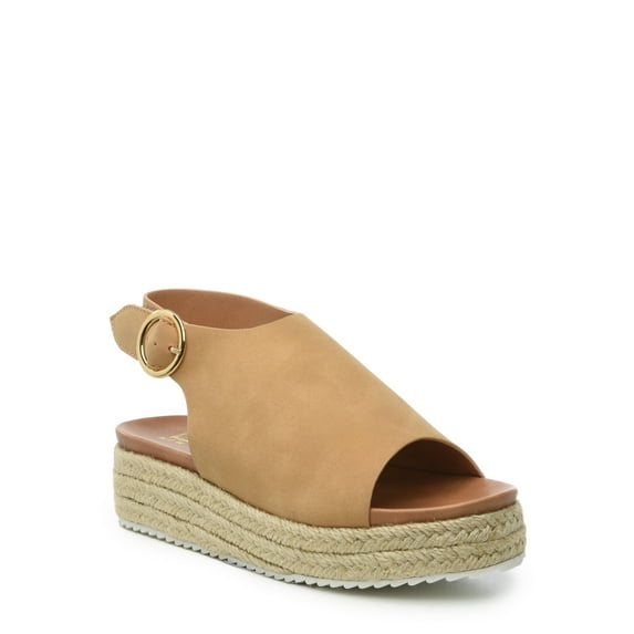 Nicole Miller Girls’ Espadrille Wedge Sandal, Sizes 11-3