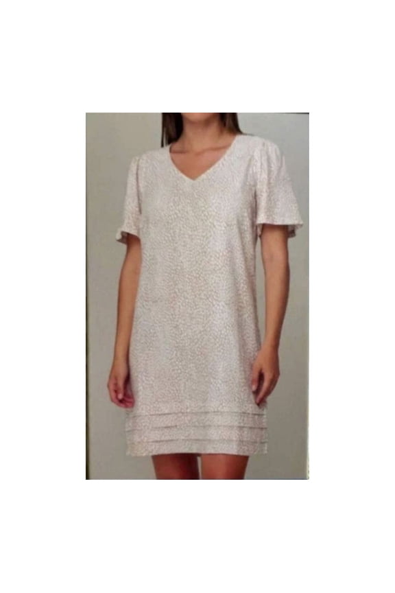 Ladies' Linen Blend Dress | White, Large