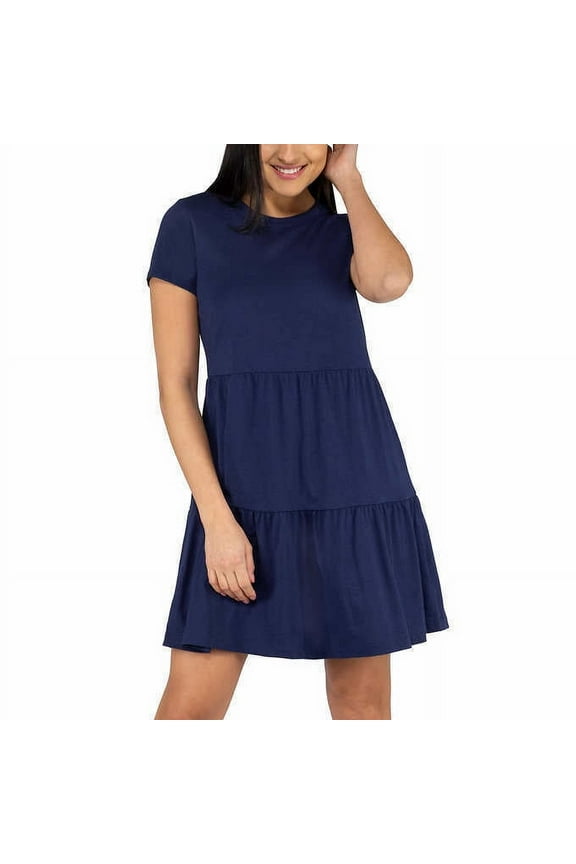 Ladies' Tiered Dress New (XS, Blue)