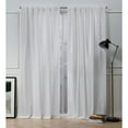 thumbnail image 1 of Nicole Miller Mellow Slub Textured Hidden Tab/Rod Pocket Top Light Filtering Curtain Panel Pair, 54"x96", Winter, 1 of 7