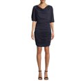 thumbnail image 1 of Nicole Miller Navy Matte Jersey Ruched Dress, 14, 1 of 2