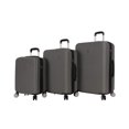 thumbnail image 1 of Nicole Miller New York Bernice Collection 3 Piece Hardside Luggage Set Spinner (One Size, Bernice Charcoal), 1 of 7