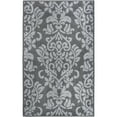 thumbnail image 1 of Nicole Miller New York Indoor Rectangle Scroll Traditional Area Rug, Dark Gray Light Gray, 26" x 45", 1 of 2