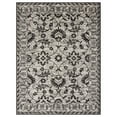 thumbnail image 1 of Nicole Miller New York Patio Country Ayala Botanical Floral Indoor/Outdoor Area Rug, Grey/Black, 7'9"x10'2", 1 of 9