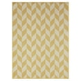 thumbnail image 1 of Nicole Miller New York Patio Country Calla Contemporary Herringbone Indoor/Outdoor Area Rug, Yellow/Cream, 7'9"x10'2", 1 of 9