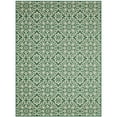 thumbnail image 1 of Nicole Miller New York Patio Country Danica Transitional Geometric Indoor/Outdoor Area Rug, Green/Beige, 7'9"x10'2", 1 of 8