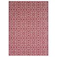 thumbnail image 1 of Nicole Miller New York Patio Country Danica Transitional Geometric Indoor/Outdoor Area Rug, Pink/Ivory , 5'2"x7'2", 1 of 9