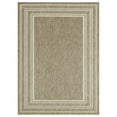 thumbnail image 1 of Nicole Miller New York Patio Country Layla Modern Border Indoor/Outdoor Area Rug, Taupe/Ivory , 7'9"x10'2", 1 of 9