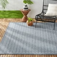 thumbnail image 1 of Nicole Miller New York Patio Country Luna Contemporary Geometric Indoor/Outdoor Area Rug, Blue/Grey, 5'2"x7'2", 1 of 8