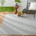 thumbnail image 1 of Nicole Miller New York Patio Country Willow Contemporary Geometric Indoor/Outdoor Area Rug, Blue/Grey, 7'9"x10'2", 1 of 8