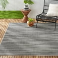 thumbnail image 1 of Nicole Miller New York Patio Country Wynona Contemporary Abstract Indoor/Outdoor Area Rug, Black/Beige, 5'2"x7'2", 1 of 8
