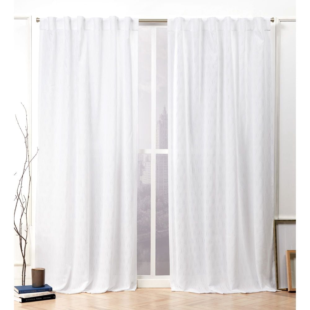 Nicole Miller New York Tangled Hidden Tab Top Curtain Panel Pair