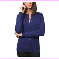thumbnail image 1 of Nicole Miller Original Ladies Crew neck Metallic Yarn Cardigan XXL/Cobalt, 1 of 1