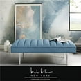thumbnail image 1 of Nicole Miller  Posh Living Darian Velvet Bench, Blue & Chrome, 1 of 10