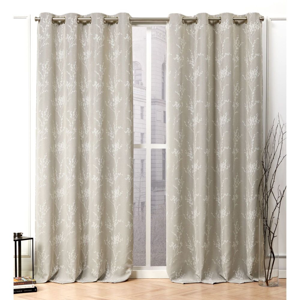 Nicole Miller Linen Blackout Grommet Curtain Panels, 96" x 52"