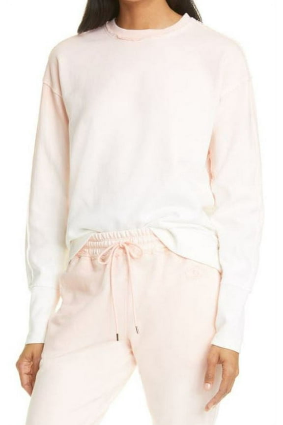 Women's Blush Ombr Crewneck Sweatshirt, XL