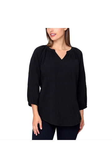 Haut Transparent Femme Nicole Miller à Volants - Cachemire/Viscose - Taille M - Neuf Avec étiquette