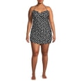 thumbnail image 1 of Nicole Miller Women's Plus Size Polka Dot Convertible Strap One Piece Swimsuit, 1 of 5