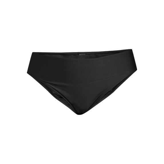 Nicole Miller Women's Plus Size Scoop Bikini Bottom Swimsuit