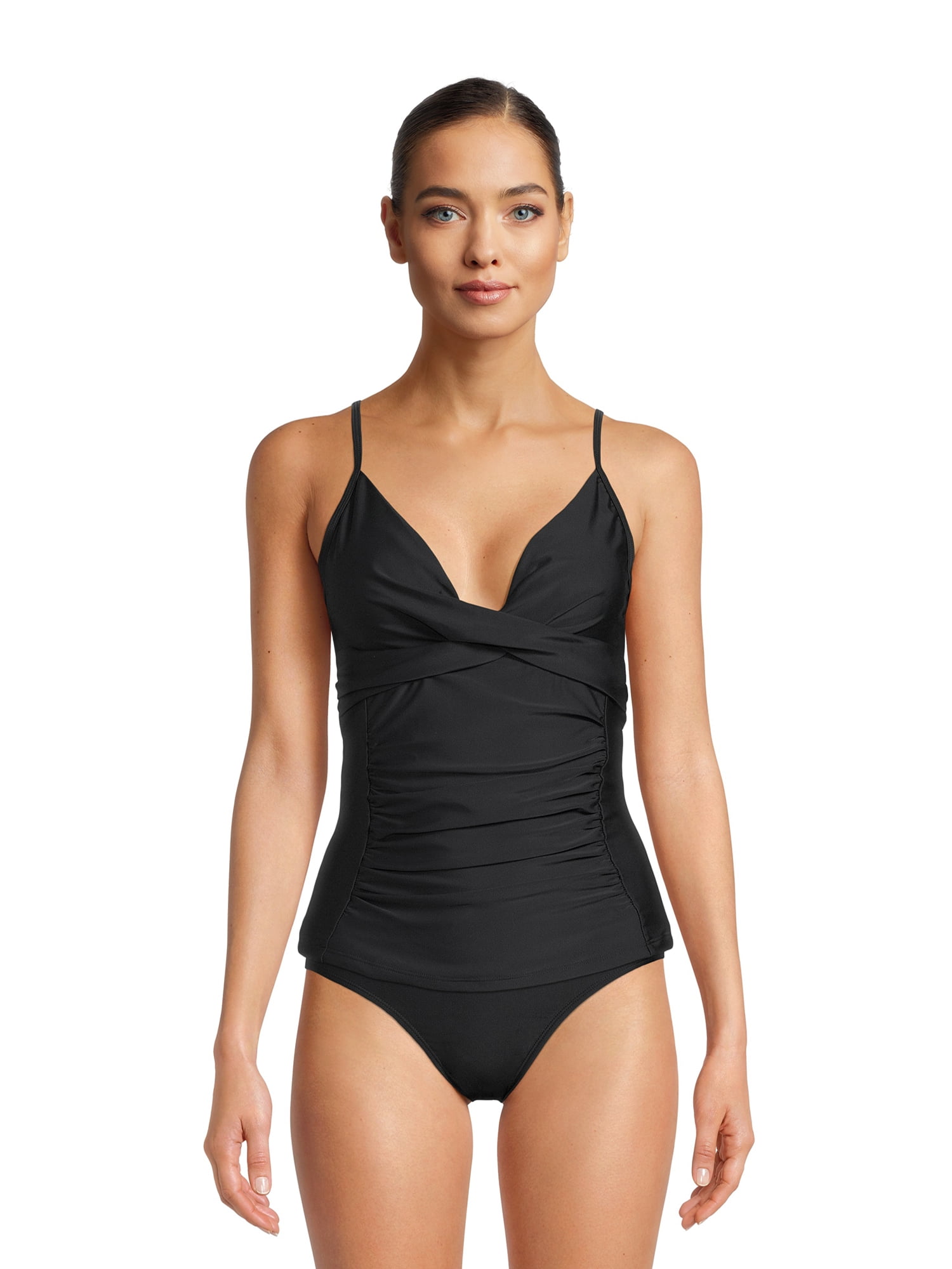 ruched tankini top