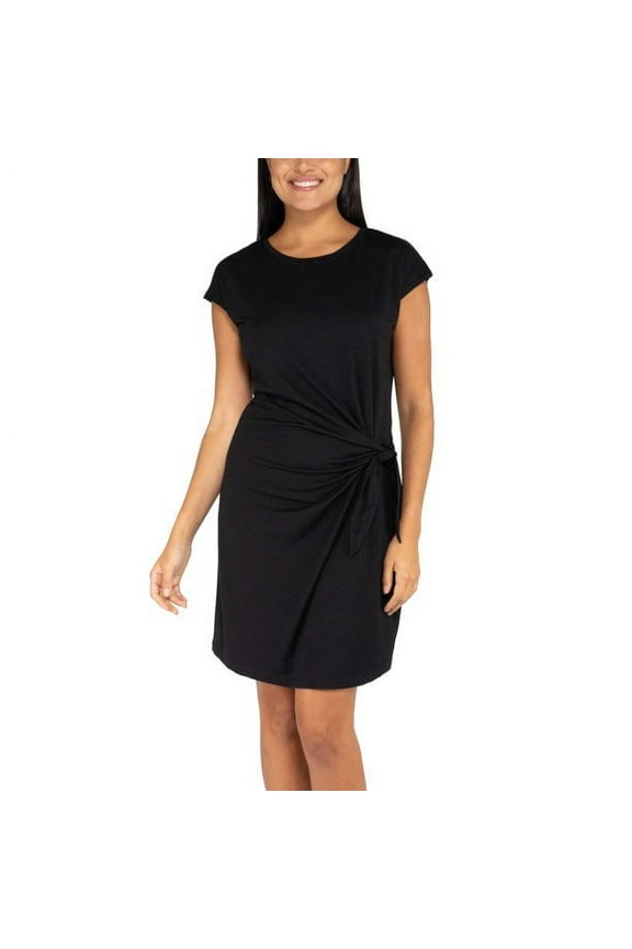Womens Knot Crew Neck Dress