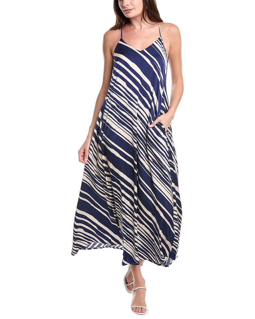 Nicole Miller womens Printed Palma Satin Maxi Dress, l, Blue - Walmart  Business Supplies