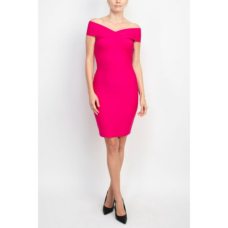 Nicole Miller womens Sheath Dress XS Pink