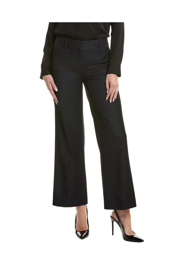 womens Straight Pant, 10, Black