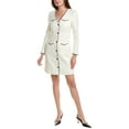 thumbnail image 1 of Nicole Miller womens  Tweed Dress, 4, White, 1 of 3