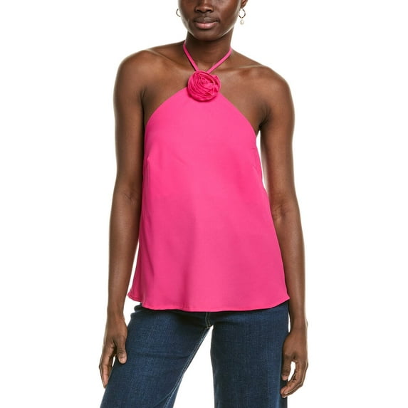 Nicole Miller womens Woven Shirt, s, Pink