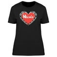thumbnail image 1 of Nicole On Red Heart T-Shirt Women -Image by Shutterstock, Female x-Large, 1 of 2